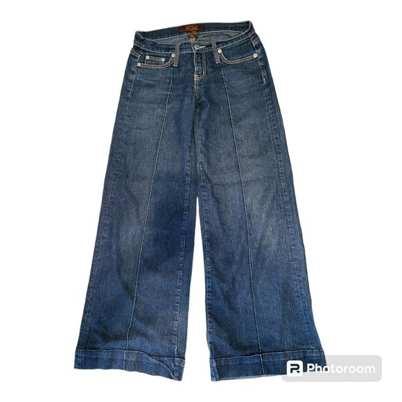 Women's Sizzle Flare Leg Bell Bottom Low Waist Jeans Size 3 Embellishments - Picture 2 of 10